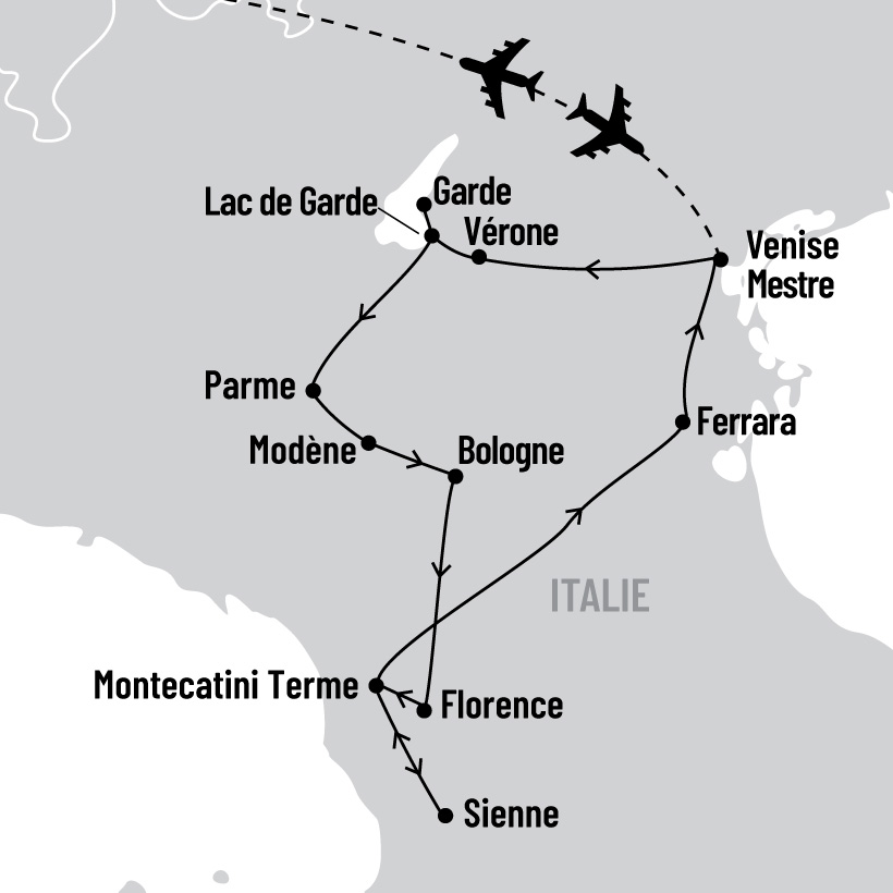 Saveurs d'Italie map