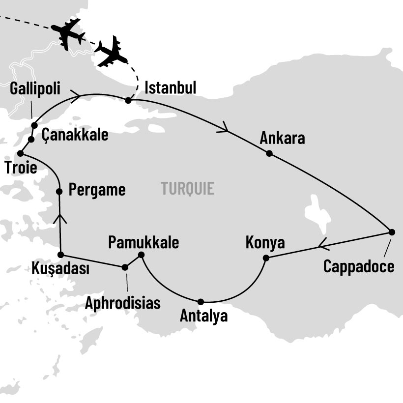 Splendeurs de Türkiye map