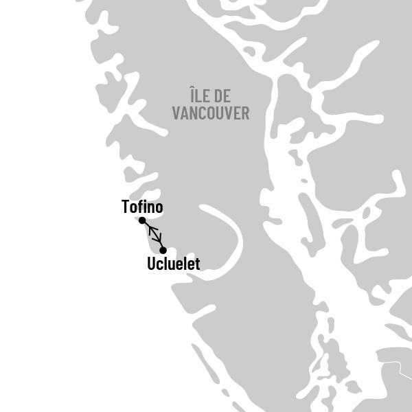 Tempêtes à Tofino map