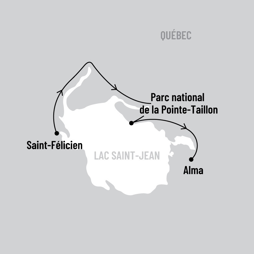 Les incontournables du Lac-Saint-Jean map