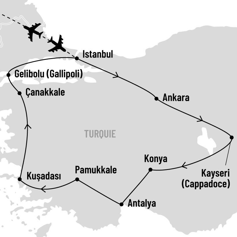 Splendeurs de Turquie map
