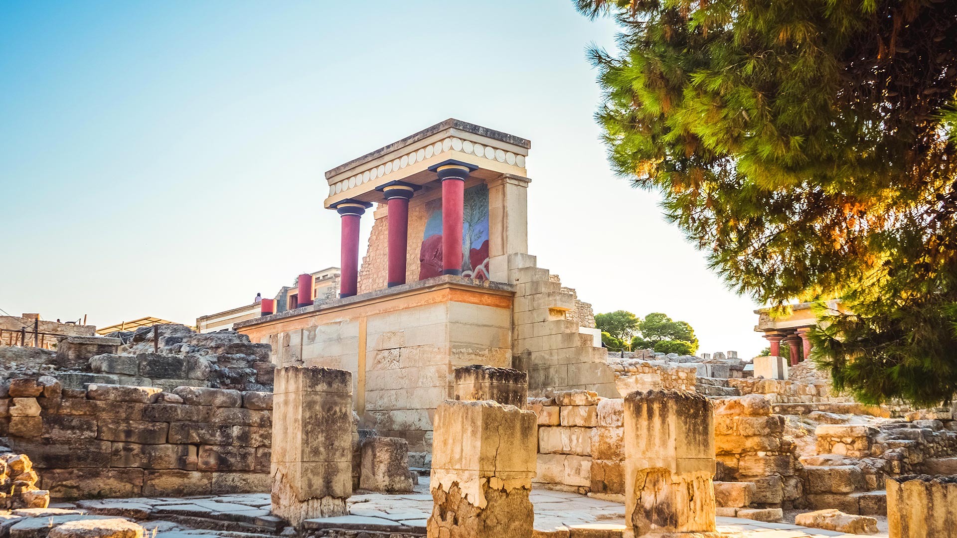 Découverte du palais de Knossos