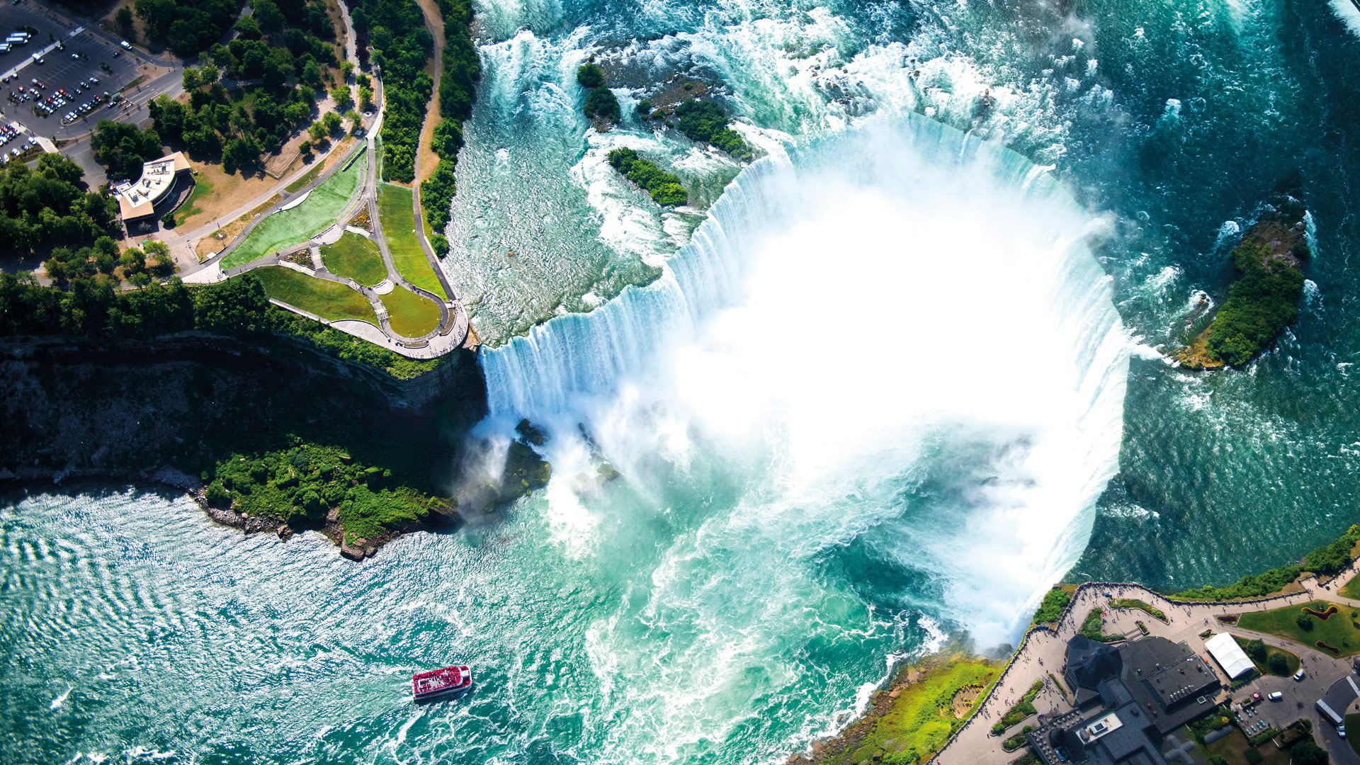 Survol des chutes du Niagara en hélicoptère