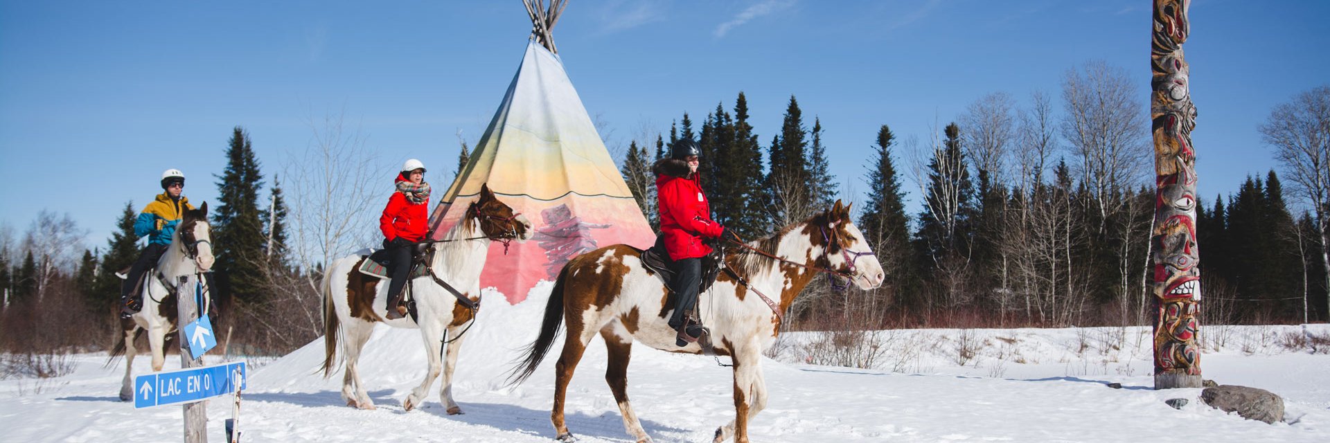 Plaisirs d'hiver en plein air à la pourvoirie Daaquam