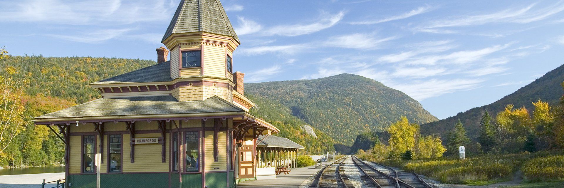 Train du New Hampshire dans les montagnes Blanches