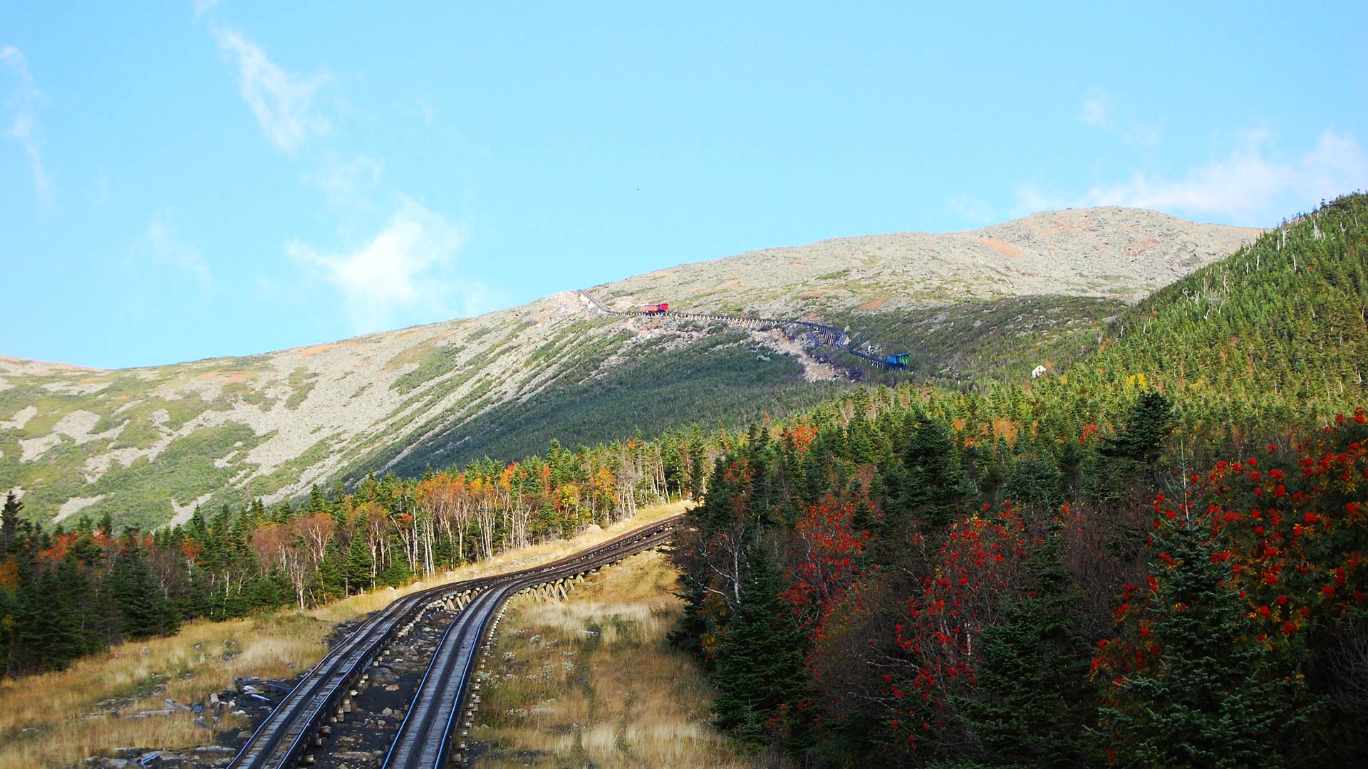 Train du New Hampshire dans les montagnes Blanches